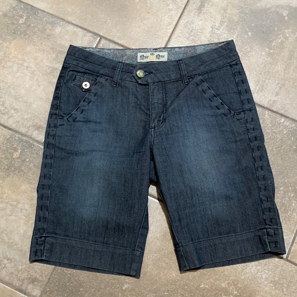 Denim Jean Bermuda shorts